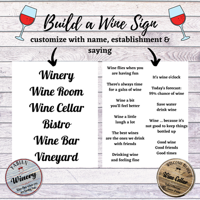 Hammer @ Home - Build A Wine Sign Kit